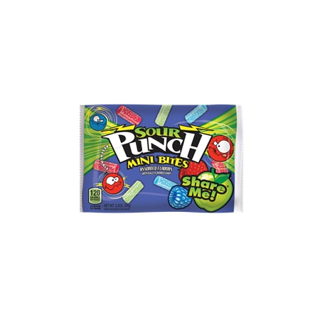 Sour Punch Sour Punch Mini Bites Share Me Assorted Flavors 3.5 oz., PK144 8697